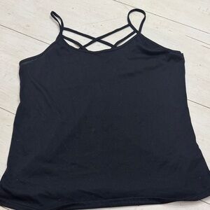 Women's Black Strappy Top
